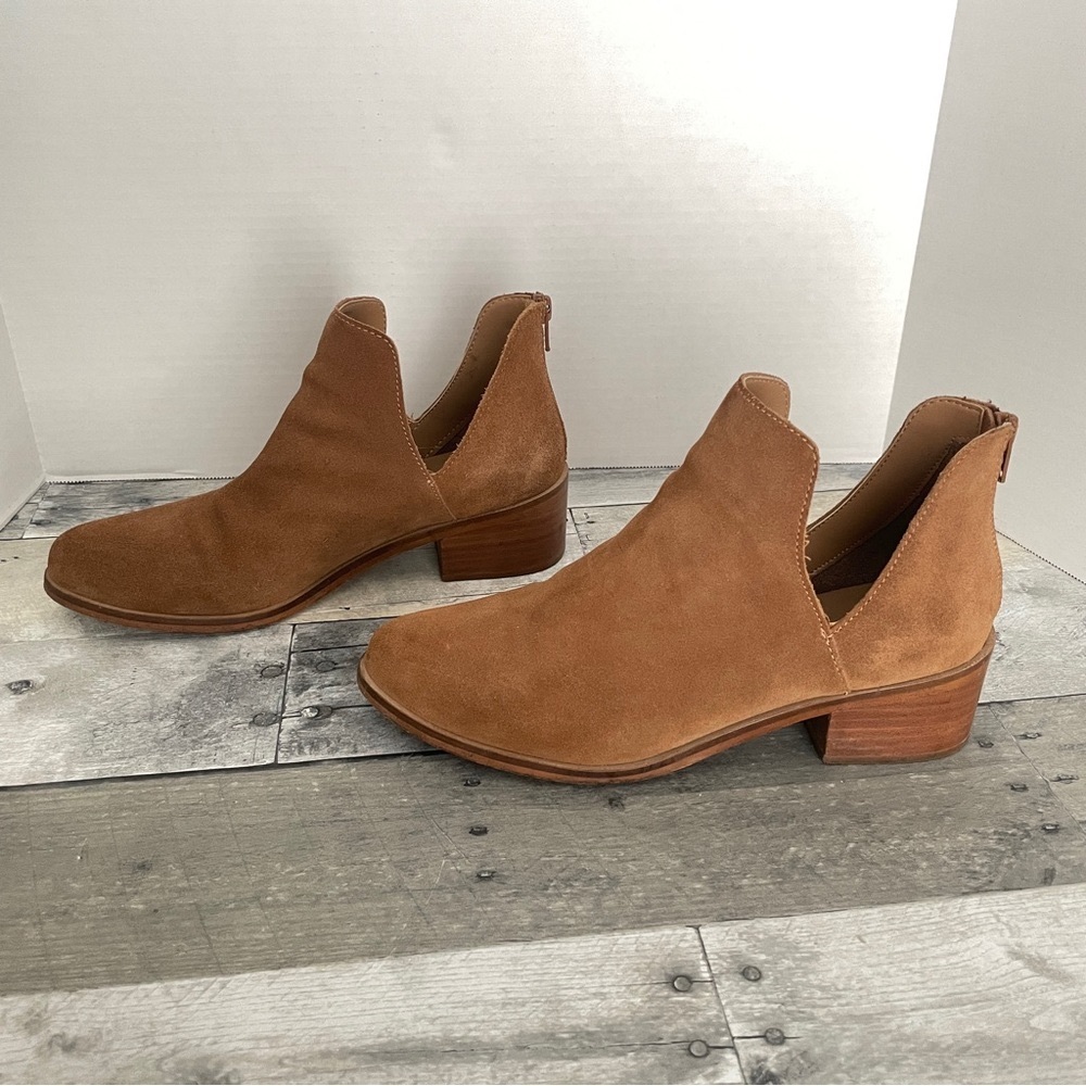 Steve Madden Ankle Chestnut Suede Booties